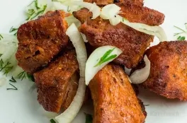 Шашлык на огне